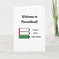 pile électrique drôle maman papa bébé bienvenue da