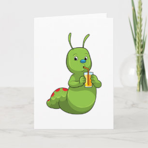 Carte Pilier avec verre de jus d'orange