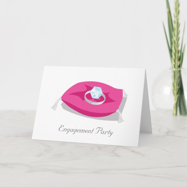 Carte Pillow, fête de l'engagement (Devant)