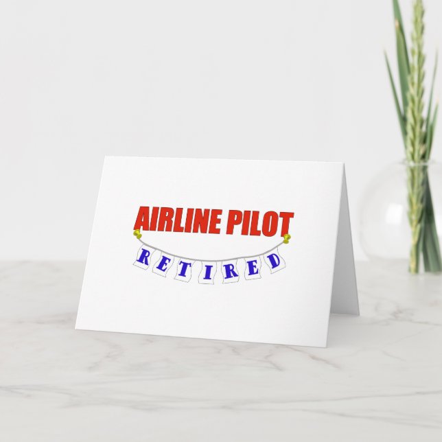 CARTE PILOTE DE LIGNE AÉRIENNE RETRAITÉE (Devant)