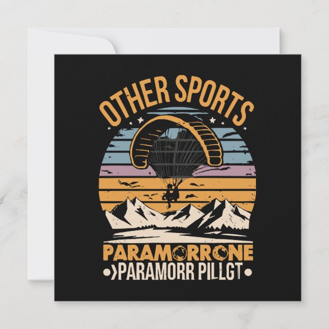 Carte Pilote de paramoteur Paramoteur (Devant)