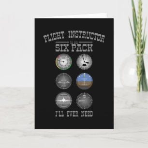 Carte Pilote instructeur de vol Sixpack Pilote formateur