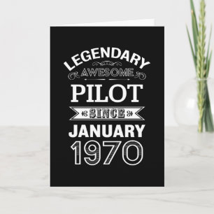 Carte Pilote Janvier 1970 50e cadeau d'anniversaire