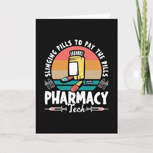 Carte Pilules de façade Technicien en pharmacie Pharmaci (Devant)