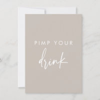 Pimp Your Drink Script Mariage Sign