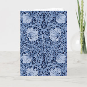Carte Pimpernel Bleu Monotone, William Morris