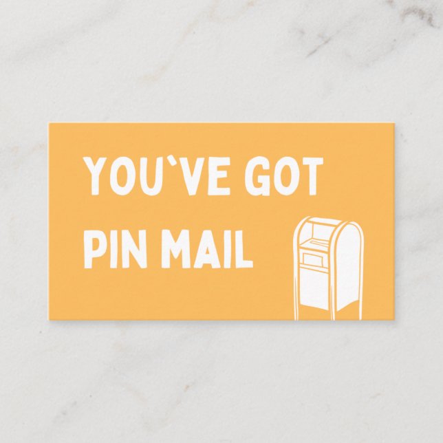 Carte Pin Mail Backer (Devant)
