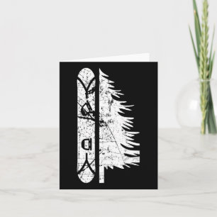 Carte Pin vintage Snowboard Cadeau 1