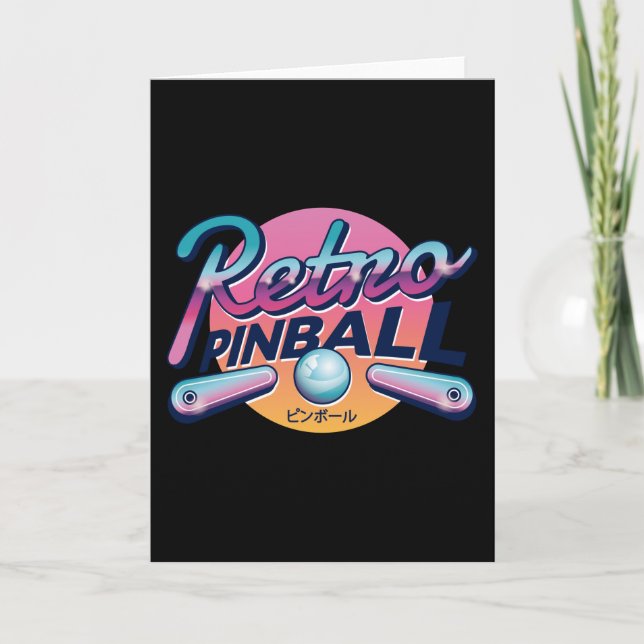 Carte PINBALL vintage (Devant)