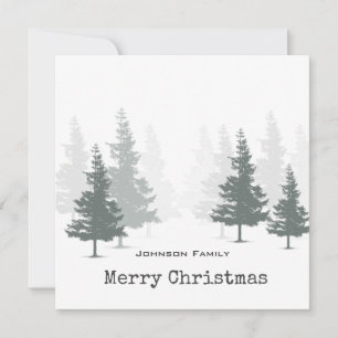 Carte Pine Forest Noël
