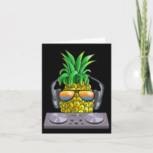 Carte Pineappa Dj Music Aloha Plages Hawaiian Hawaii