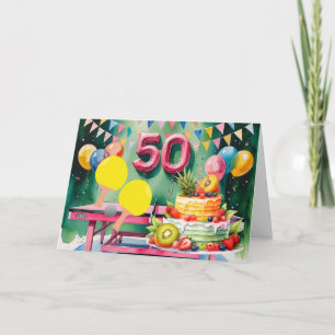 Carte Ping pong 50e anniversaire
