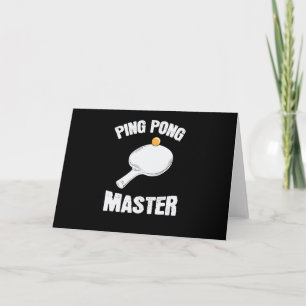 Carte Ping Pong Master Tischtenniskelle mit Ball