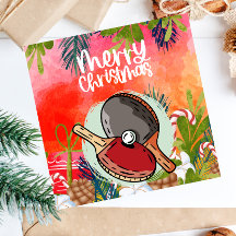 Ping Pong Paddle Noël Salutation