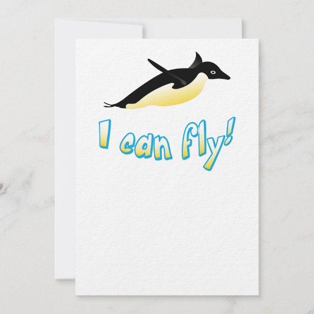 Carte Pingouin volant (Devant)