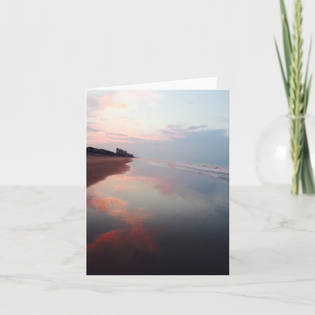 Carte Pink Beach Sunrise Note (Devant)