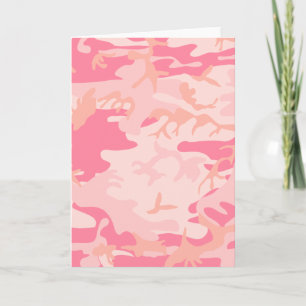Carte Pink Camo - Girly Camo