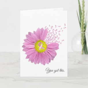 Carte Pink Daisy et Ribbon Thing of You