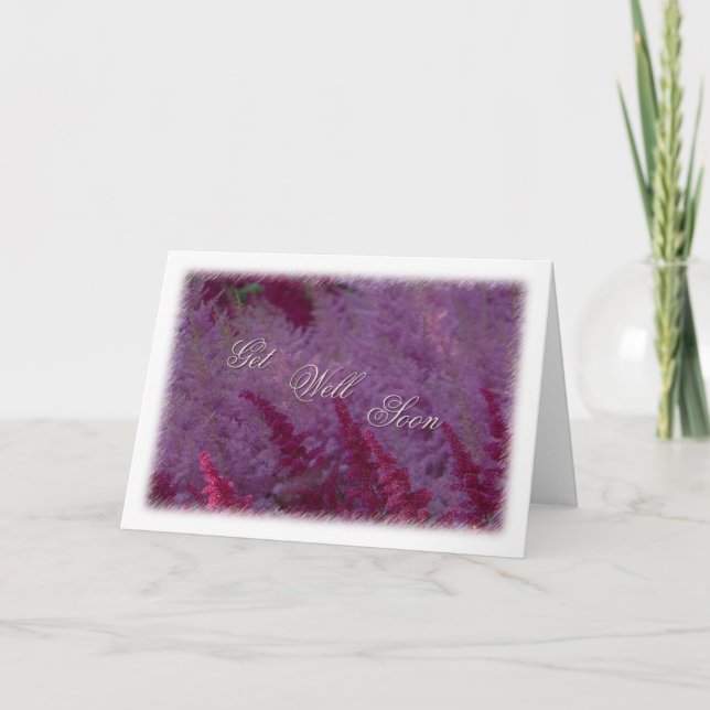 Carte Pink Flower Get Well Bientôt (Devant)