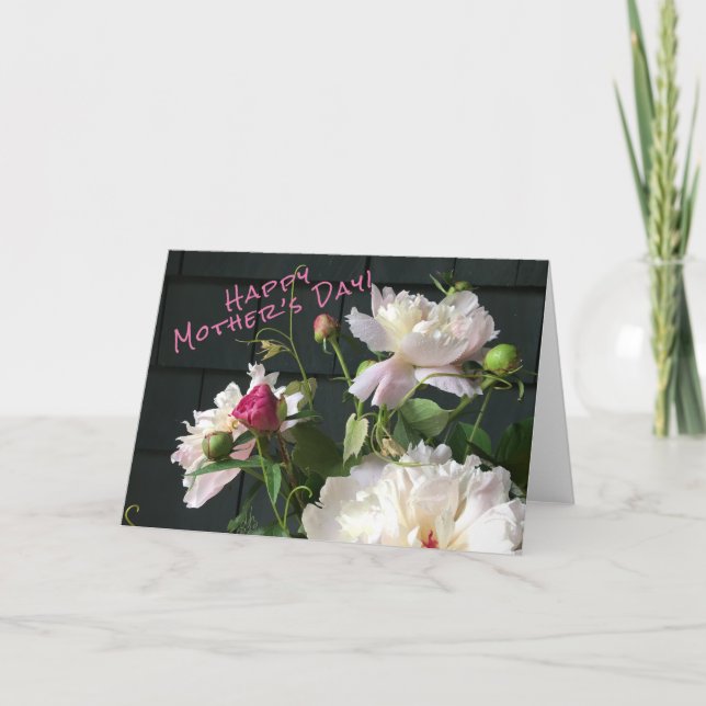 Carte Pink Peony pour la fête des mères (Devant)