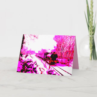 Carte Pink Polar Express