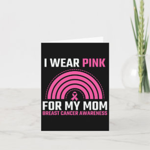 Carte Pink Ribbon Sensibilisation au cancer du sein Je p