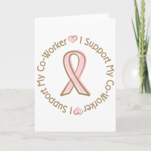Carte Pink Ribbon Soutien pour le cancer du sein Co Work