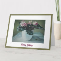Pink violet anniversaire art de pola.B.Alex Car