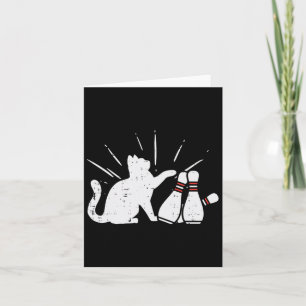 Carte Pins de quilles de chats Amusants Bowler Girls Tod