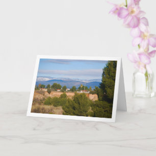 Carte Pins et Montagnes neigeuses