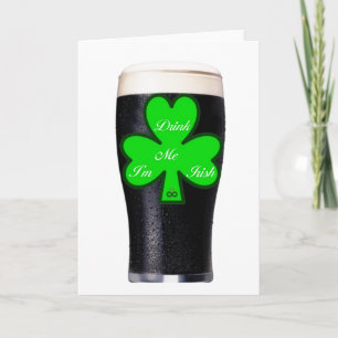 Carte pinte Guinness