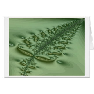 Carte piquée de fougère