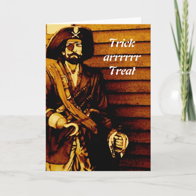 Carte Pirate Halloween (Devant)