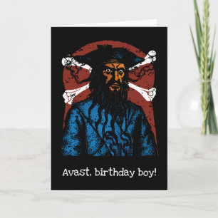 CARTE PIRATE PERSONNALISABLE BLACKBEARD
