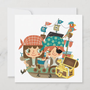 Carte Pirates avec le trésor