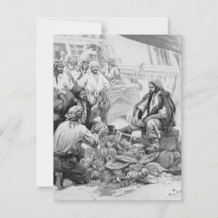 Carte Pirates d'antan comptant leurs trésors et leur but