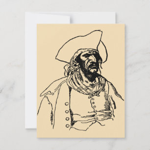 Carte Pirates Vintage, un croquis de boucanier par Howar