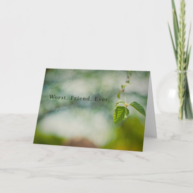 Carte Pire ami jamais (Devant)