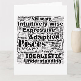 Carte Pisces Mot Cloud Inspiration Zodiaque