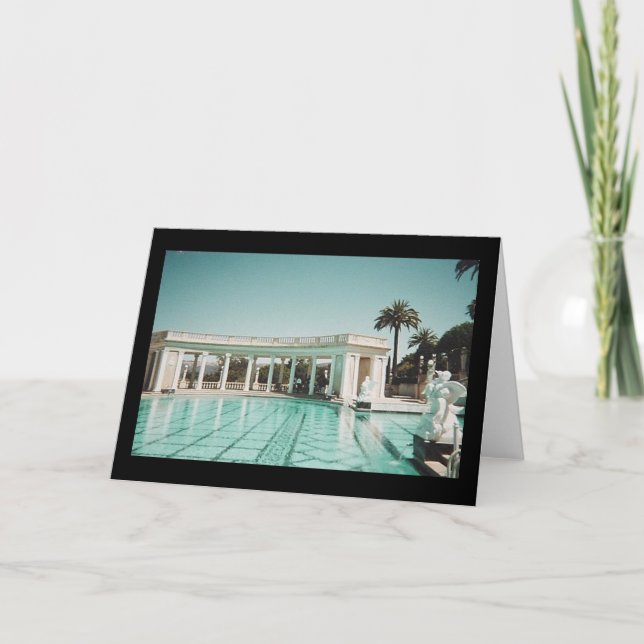 Carte piscine au Château de Hearst... (Devant)