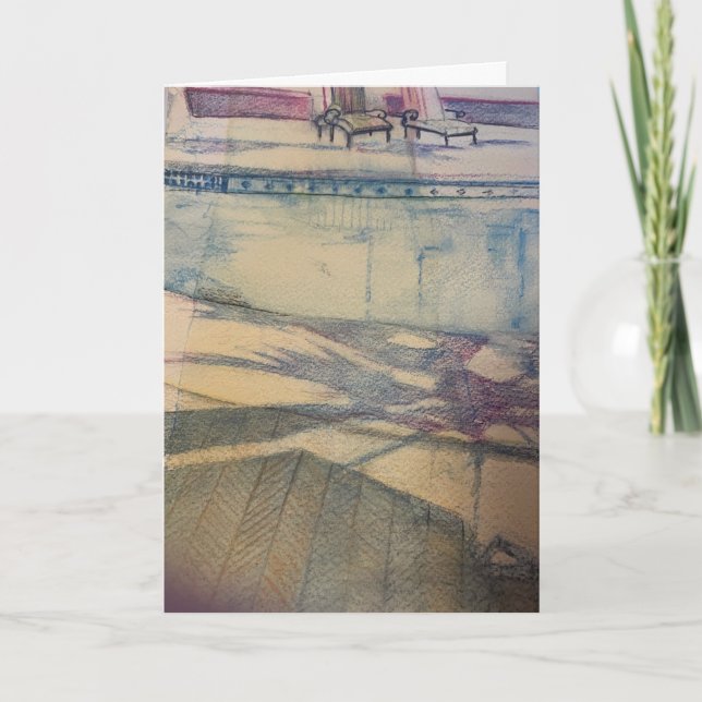 Carte piscineCarte de voeux (Devant)