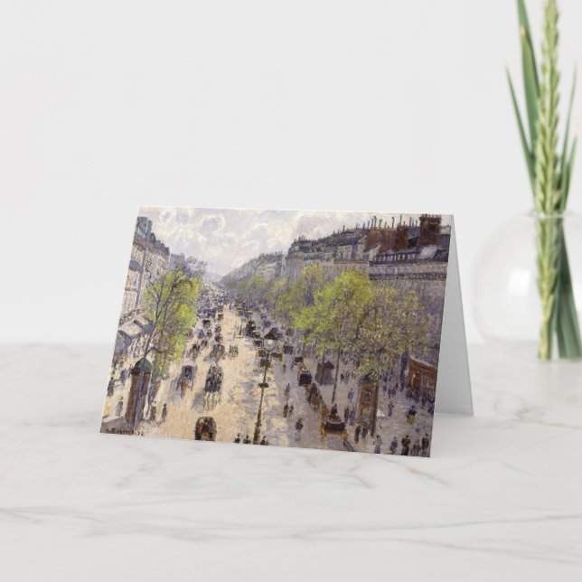 Carte Pissarro - Boulevard Montmartre, Printemps (Devant)