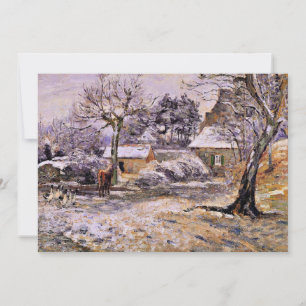 Carte Pissarro - Neige à Montfoucault