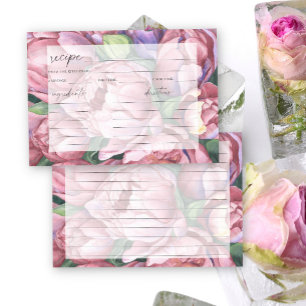 Carte Pivoines vintage - recette de baby shower