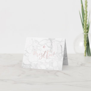 Carte PixDezines Mazel Tov, Marble+ Script rose