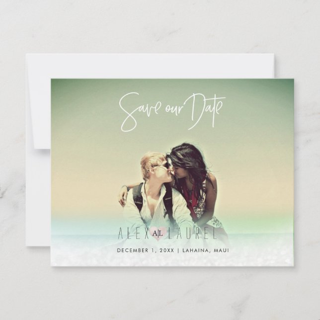 Carte PixDezines Photo Sauvez notre date (Devant)