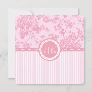 Carte PixDezines rose/toile/rose/do-it-yourself couleur