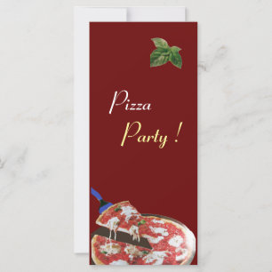 Carte PIZZA PARTY CUISINE ITALIENNE, RESTAURANT vert rou