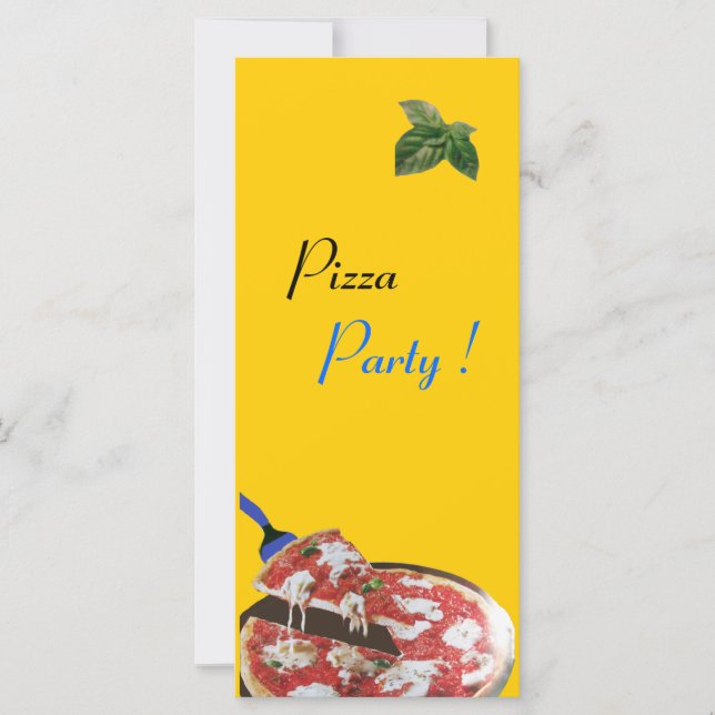 Carte PIZZA PARTY CUISINE ITALIENNE, RESTAURANT vert rou (Devant)