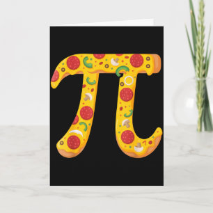 Carte Pizza Pi pour les amoureux des maths et les foodie